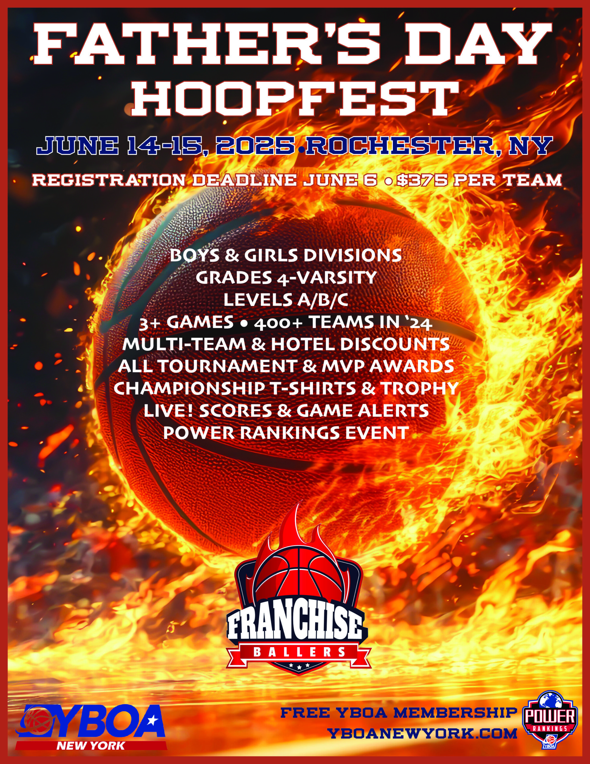 Father's Day Hoopfest Poster